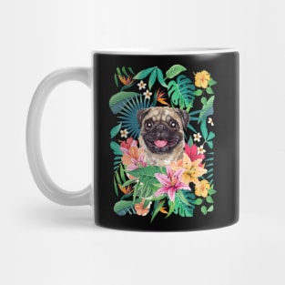 Tropical Fawn Pug 11 Mug